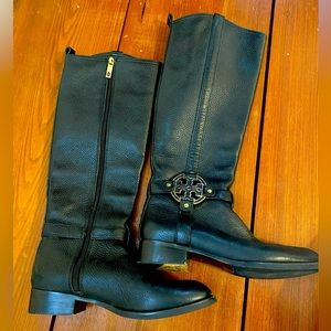 Tory Burch size 8 black boots